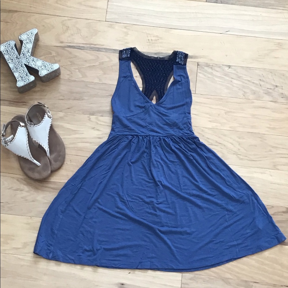 Beaded racer back sun dress